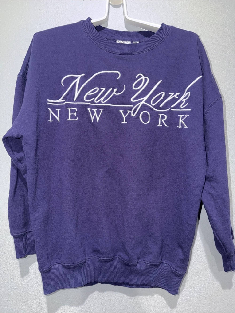 Mighty Fine New York Crewneck Sweater - Purple